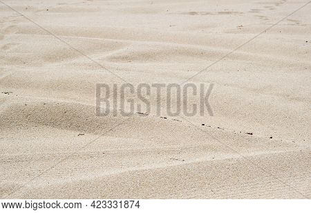 Sand Background Texture, Closeup View. Sandy Beach, Summer Vacations