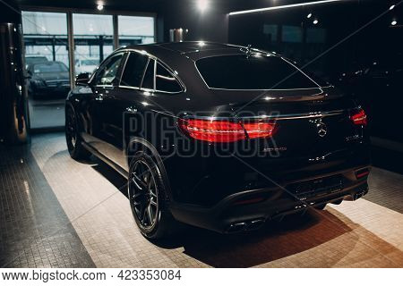 Usa - New York, March 19, 2019: The New Modern Mercedes Benz Amg Gle 63 S 4matic
