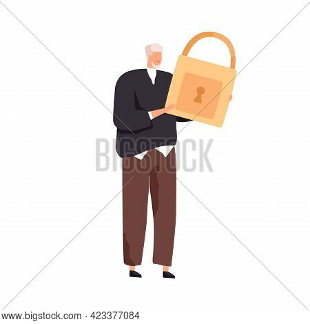 Internet Security, Data Protection, Secure Access, Confidentiality And Privacy Concept. Tiny Person 