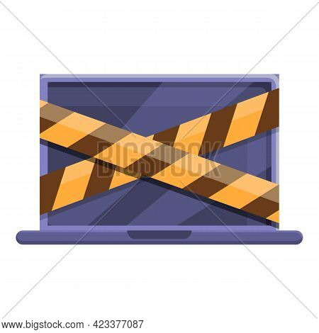 Laptop Repair Icon. Cartoon Of Laptop Repair Vector Icon For Web Design Isolated On White Background