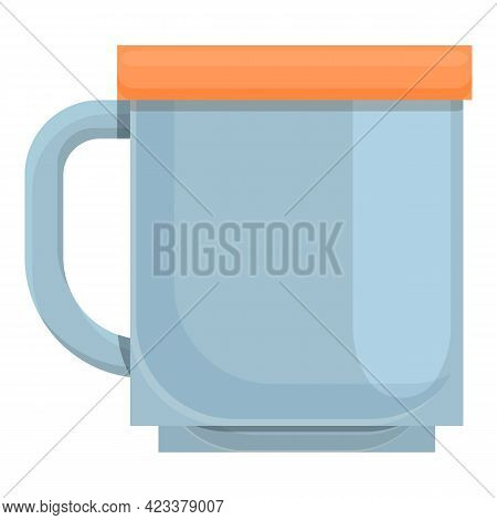 Camping Mug Icon. Cartoon Of Camping Mug Vector Icon For Web Design Isolated On White Background