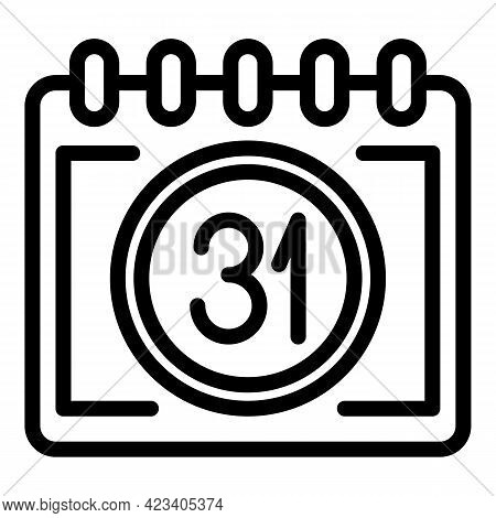Event Planner Organizer Icon. Outline Event Planner Organizer Vector Icon For Web Design Isolated On
