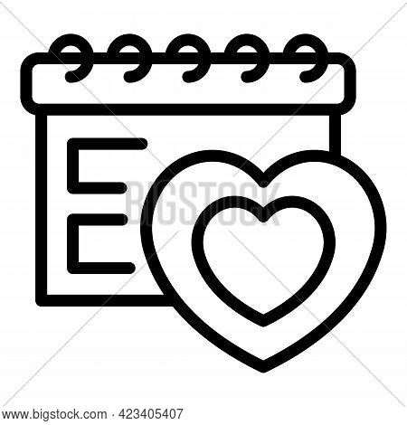 Event Planner Timeline Icon. Outline Event Planner Timeline Vector Icon For Web Design Isolated On W
