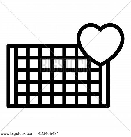 Event Planner Wedding Bouquet Icon. Outline Event Planner Wedding Bouquet Vector Icon For Web Design