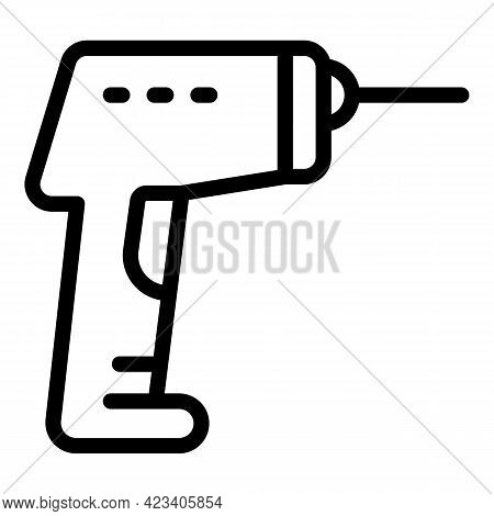 Laser Thermometer Distance Icon. Outline Laser Thermometer Distance Vector Icon For Web Design Isola