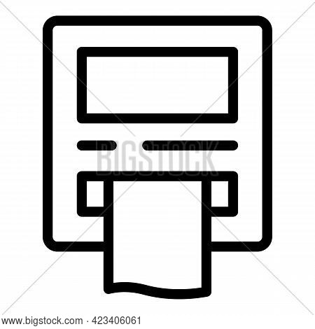 Taximeter Taxi Icon. Outline Taximeter Taxi Vector Icon For Web Design Isolated On White Background