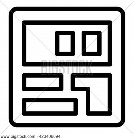 Taximeter Cab Icon. Outline Taximeter Cab Vector Icon For Web Design Isolated On White Background