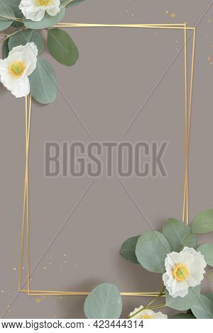 Golden rectangle Cherokee rose frame