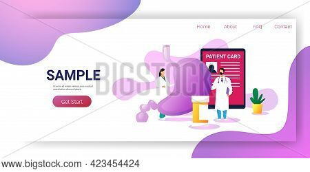 Doctors Examining Human Digestive Tract System Medical Consultation Internal Organ Inspection Examin
