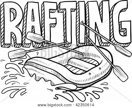 Vadvízi rafting vázlat