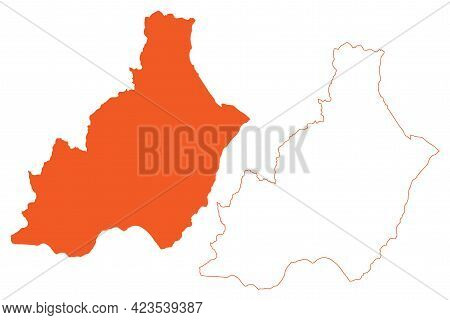 Province Of Almeria (kingdom Of Spain, Autonomous Community Of Andalusia) Map Vector Illustration, S