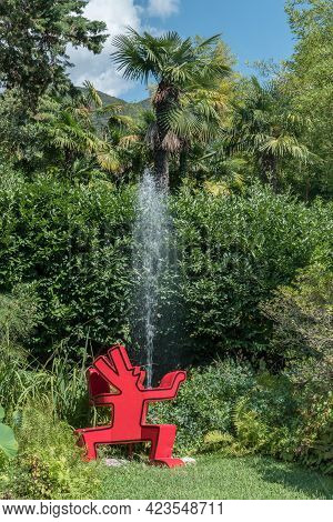 André Heller Botanical Garden. Gardone Riviera (bs), Italy - August 25, 2020