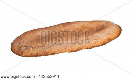 Georgian Gray Bread Shoti Isolated On White Background