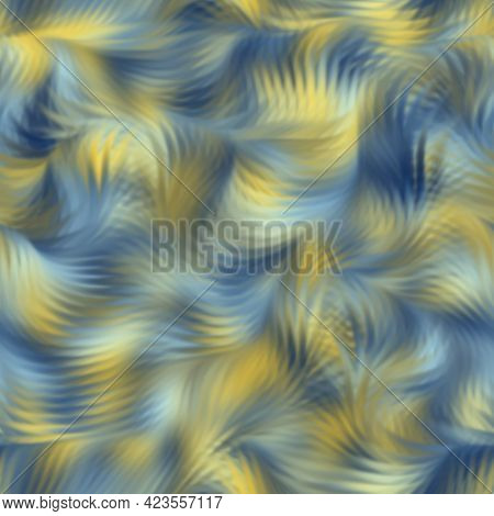 Seamless Flowing Faux Fur Procedural Noise Pattern For Print.