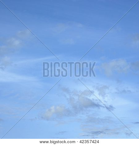 Blue Sky With Clouds