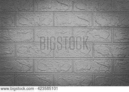 Awesome Looking Gray Brick Wall Background Image.