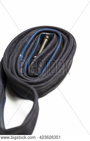 New Spare Bicycle Rubber Tyre Over White