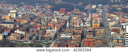 Panoramic view of Cincinnati historic district