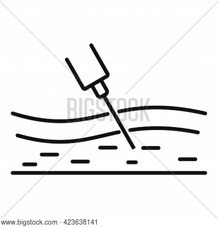 Anti Aging Shot Icon. Outline Anti Aging Shot Vector Icon For Web Design Isolated On White Backgroun