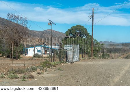 Baartmansfontein, South Africa - April 7, 2021: Entrance To The Baartmansfontein Primary School On T