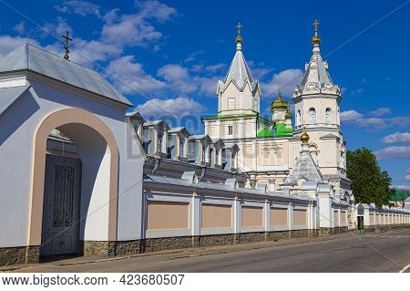Korets Holy Trinity Stauropegial (patriarchal) Convent , Orthodox Church, Outside. Korets Town, Rivn