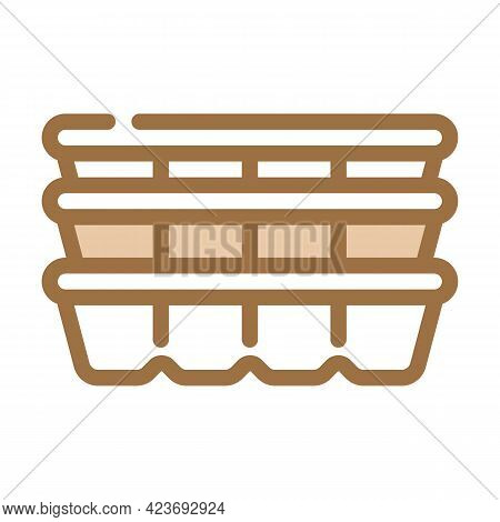 Cassette Peat Color Icon Vector. Cassette Peat Sign. Isolated Symbol Illustration