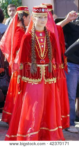 Tbilisi, Georgia - October 9: Participants Of Georgian Folk Autumn Festival - Tbilisoba, In Adjarian