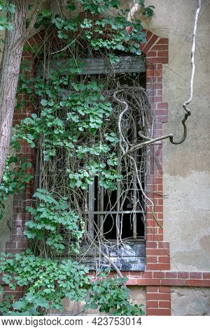 Beelitz, Germany - June 30, 2020:  A Lost Place In Germany Is The Famous Abandoned Hospital And Tube