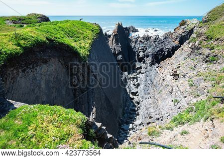 View Of Hartland Quay, Bideford In North Devon