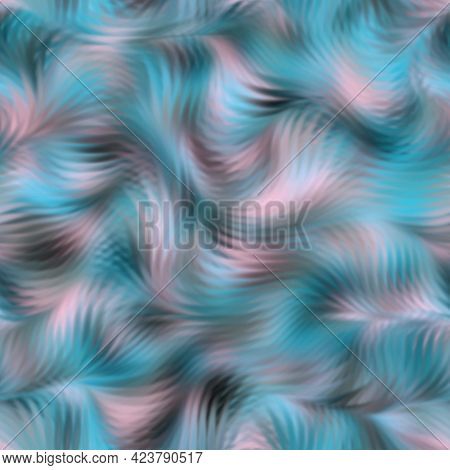 Seamless Flowing Faux Fur Procedural Noise Pattern For Print.