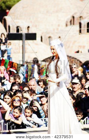 Tbilisi, Georgia - October 9: Participants Of Georgian Folk Autumn Festival - Tbilisoba, In Adjarian