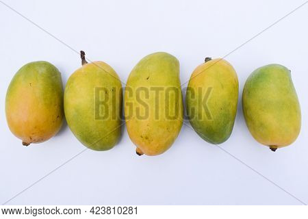 Delicious And Fresh Kesar Mango Variety From India, Grown In Gir District Gujarat. Aromatic Flavour 