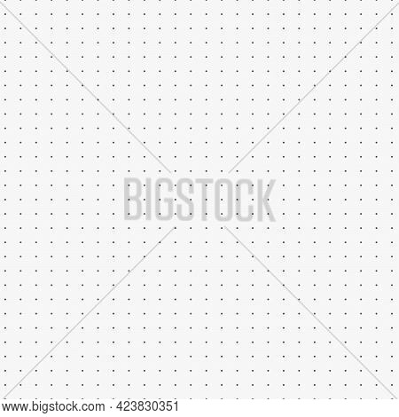 Bullet Journal Texture Seamless Pattern. Dot Grid Graph Paper Template For Notebooks. Dotted Backgro