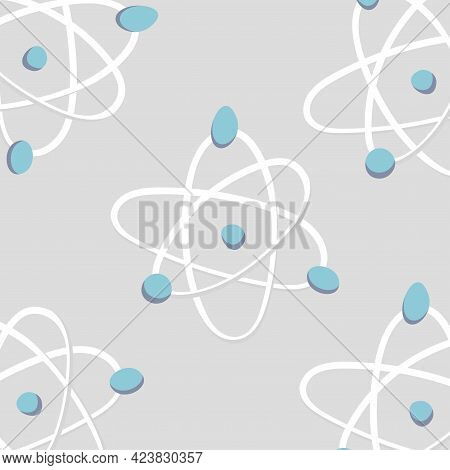 Molecules Isolated On White Background. Substance Atom