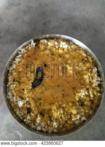 Dal Bhaat Eaten In Gujarat A Traditional Food Items