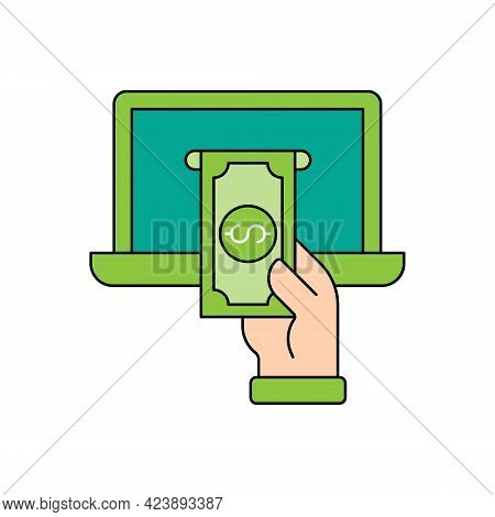 Mobile Payment icon. Digital Mobile Payment icon. Mobile Payment icon Vector. Mobile Payment vector. Mobile Payment Security and Safety icon vector design concept for Online Shopping, Finance, and Mobile Banking website, symbol, sign, App UI