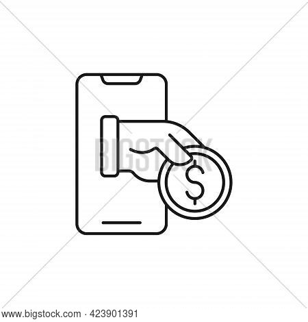 Mobile Payment icon. Digital Mobile Payment icon. Mobile Payment icon Vector. Mobile Payment vector. Mobile Payment Security and Safety icon vector design concept for Online Shopping, Finance, and Mobile Banking website, symbol, sign, App UI