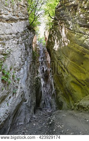 Unique Natural Creation Karadakh Gorge In Dagestan , Russia