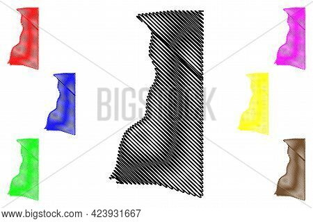 Brooke County, State Of West Virginia (u.s. County, United States Of America, Usa, U.s., Us) Map Vec