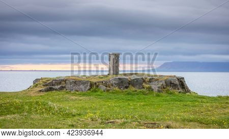 Monument at Sigurjon Olafsson museum at Reykjavik in iceland 