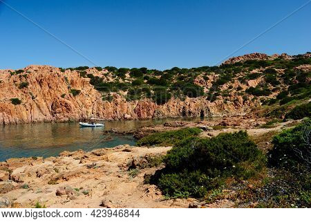 View Of Cala Falza Beach, Near Punta Canneddi
