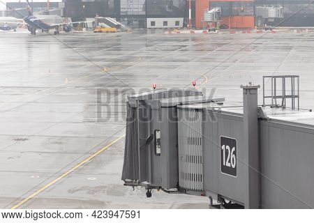 Moscow. Russia. 01.01.2021. Aeroflot Ural Airlines Aircraft Parking. Sheremetyevo Airport In Incleme