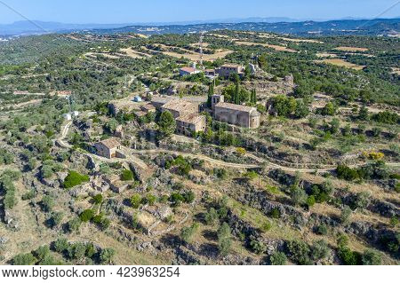 Church Of Santa Maria De La Aguda, Dated In The 11th Century In Tora La Segarra, Catalonia Spain. Ae
