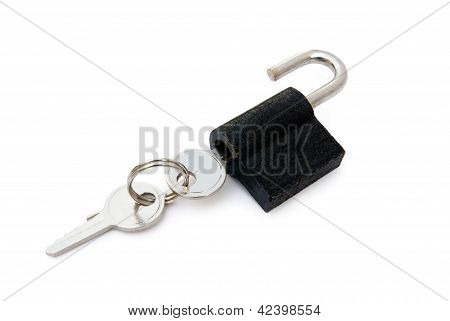 Pad vergrendelen en sleutels met uitknippad