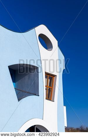 Modern architecture Opile sklepy in Velke Pavlovice, Southern Moravia, Czech Republic