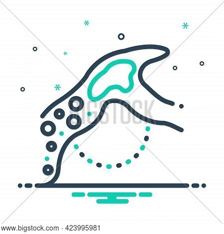 Mix Icon For Embolism Cerebrum Artery Haemoglobin Vessel