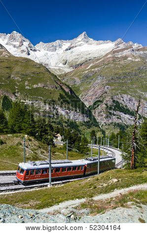 Alpine Train In Switzerland, Zermatt
