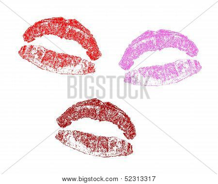 print lips