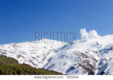 Piste da sci di Pradollano Ski Resort In Spagna