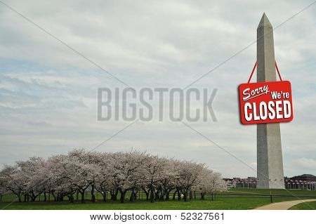Washington Monument Closed.